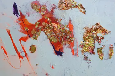 00000 - Acryllack, Blattgold auf Holz - 160x270cm - 2025
