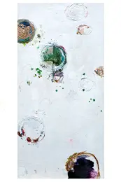 2924 - Acryllack, Blattgold auf Holz - 120x60cm - 2024