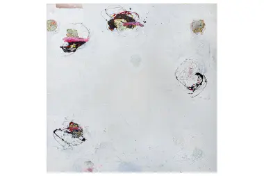 18625 - Acryllack Spraylack und Blattgold auf Leinwand - 200 x 200cm - 2025