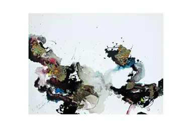 20525 - Acryllack, Blattgold auf Holz - 60x80cm - 2025