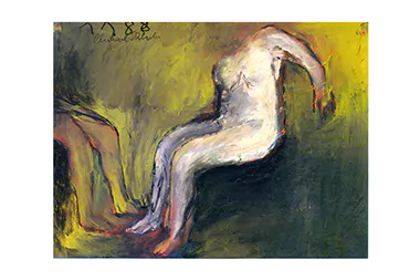Acryl, Kreide auf Papier - 42x56cm