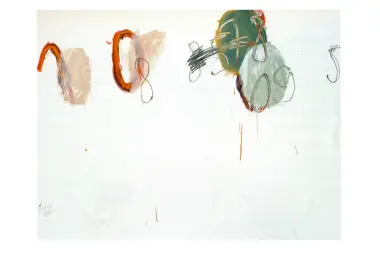 Acryl, Kreide, Bleistift auf Holz - 100x130cm